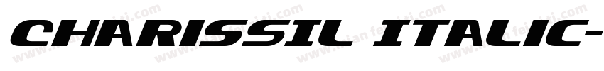 CharisSIL Italic字体转换